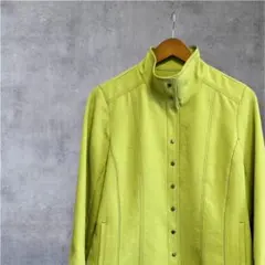 ライムグリーン スタンドカラージャケット　ライトジャケット　古着　vintage