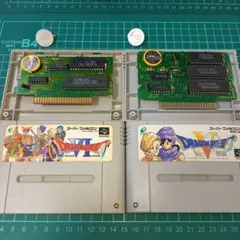 電池交換済み　スーパーファミコン　ドラゴンクエスト　4本セット