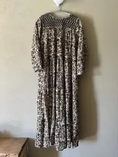 サルーチェ　saruche　 インド綿ワンピース　キルティングワンピース ▽▽▽▽ Block print Afghani style dress. ： ： #saruche