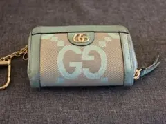 GUCCI ジャンボGG キーポーチ コインケース ミントグリーン