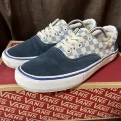 VANS ERA PRO 28.5cm US企画 ネイビー チェック スエード