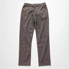 アーバンリサーチロッソ チェックカジュアルパンツストレッチ テーパードスラックス