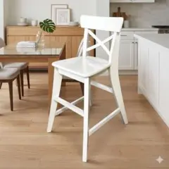 IKEA INGOLF インゴルフ カウンターチェア 2脚セット 人気定番】IKEA INGOLF インゴルフ ハイチェア 2脚 ホワイト 北欧