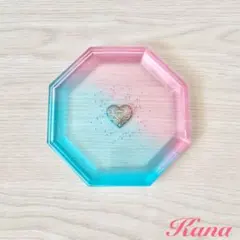 ※混入物あり割引中 ハンドメイド レジン アクセサリートレイ　トレー