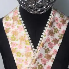 成人式 卒業式 重ね襟 パール フリル 夏祭り 伊達襟 前撮り 半襟 振袖 着物