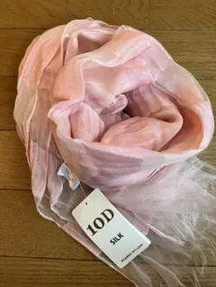 Chloé クロエ カシミヤ シルク 大判ストール ピンク 桃色 ショール 春