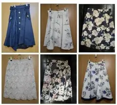 ◆レディーススカート 6点セット◆ 美人百花/オフィスカジュアル系 まとめ売り