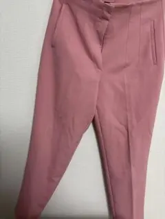 値下げ！ZARA ピンク ハイウエストパンツ　Ｌ