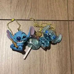 スティッチ カプセルトイ、フィギュア等3個セット