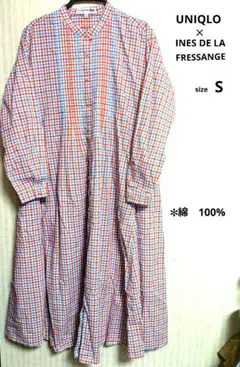 UNIQLO✕INES DE LA FRESSANGE ピンタックワンピース　S