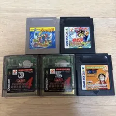 ゲームボーイカラー ソフト5本セット 遊戯王 ワンピース スーパーマリオ
