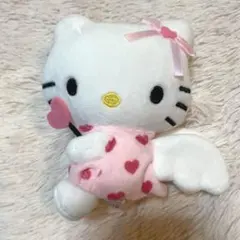 ハローキティ 50周年 マスコット ぬいぐるみ エンジェルキティ