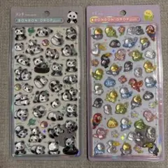 クーリア正規品 ボンボンドロップシール トリ パンダ 2枚セット
