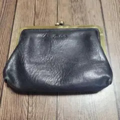 Dakota　黒 レザー がま口コインケース
