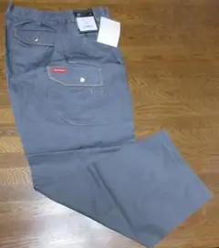 【３L（EL)】GIN WASHI　 カーゴパンツ 　W664 　チャコール
