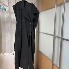 ノースリーブ ダブルブレスト ロングワンピース M 値下げ不可