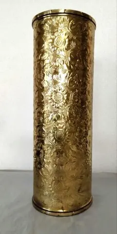 イタリア輸入品❱アンティーク調 傘立て 真鍮装飾 フルーツモチーフ