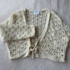 ZARA 98cmアイボリー カーディガン