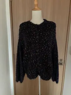 SIMPLICITE ファンシーヤーン カーディガン