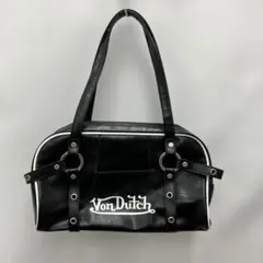 Von Dutch ブラック ボンタッチ エナメル ミニ ボストンバッグ - メルカリ