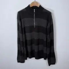 ★美品★ COMME CA ISM ハイネックニット ジップアップ ブラウン L