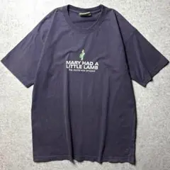 メリーさんのひつじ　ユニーク　ジョークT メッセージ　童話　紫　パープル　L