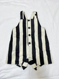 【未使用】p.premier ストライプ 90cmサロペット オーバーオール