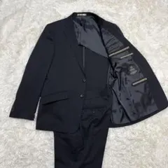 【極美品】ネイビープレミアム　セットアップ　ブラックフォーマル　AB5　Mサイズ