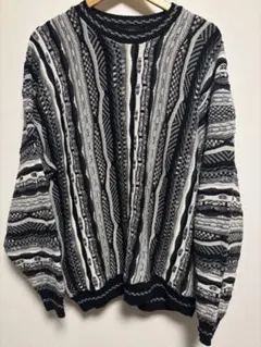 COOGI 風ゆるダボ 3D ニット マルチカラー セーター 立体ニット - メルカリ