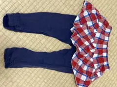 HotBiscuits チェック柄スカート付きパンツ 90 ミキハウス