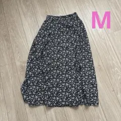 しまむら　terawear emu 花柄フレアロングスカート Mサイズ