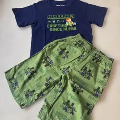 UNIQLO Minecraft 上110 下120 ステテコ　Tシャツセットのサムネイル