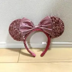 【美品】スパンコール　ミニーカチューシャ