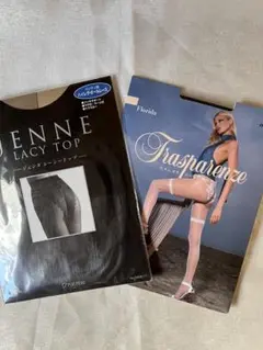 レッグウェア ストッキング/タイツ パンティ部レース柄デザイン