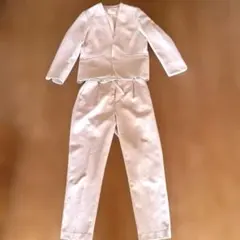 【美品】アイボリー パンツセットアップ　Couture Brooch スーツ