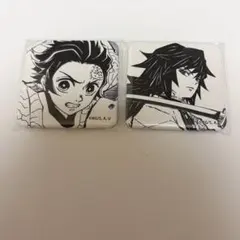 鬼滅の刃　冨岡義勇　竈門炭治郎　缶バッジセット