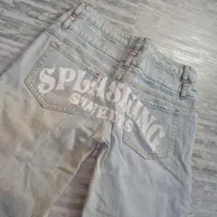 00s バックプリント　デニム　Y2K 平成ギャル グランジ ストリート