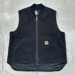 カーハート　ダックベスト　黒　メキシコ製　S 美品　定番　ビンテージ CARHARTT ダックベスト メキシコ製 (VINTAGE) - REFUGE USED