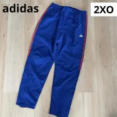 アディダス メンズ ピステパンツ 青 2XO ブルー 薄手 サッカー フットサル