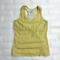 ダンスキン タンクトップ ノースリーブ S/M 黄 フィットネスウェア難ありのサムネイル