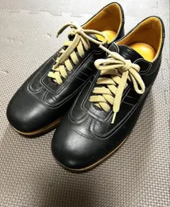 BURBERRY バーバリー レザースニーカー 黒24.5cm本革のサムネイル