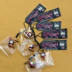 ★超激レア★ハローキティ デビルキティ 赤 5個セット ストラップ 根付 小悪魔 ☆超激レア☆ハローキティ デビルキティ 赤 5個セット