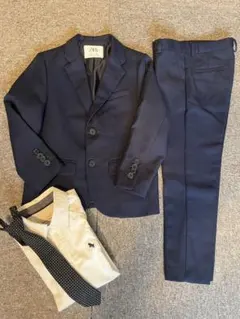 【男の子入学式用】　ZARA フォーマルスーツ ネイビー サイズ6