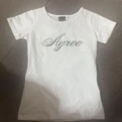 FCMM ホワイト Agree プリント 半袖Tシャツ