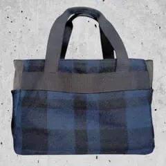 コーエン coen ウール ツイード ビッグトート チェック