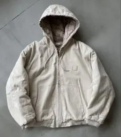 Perushu ケミカルダックライクフードブルゾン