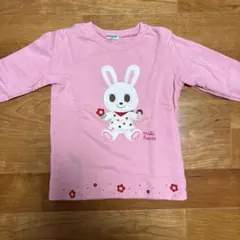 ミキハウス　ピンク　うさこのトレーナー110cm 日本製