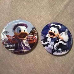 ディズニー アンコールザモーメンツ 缶バッジ ドナルド デイジー ドナデジ