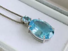 ブルートパーズ ネックレス