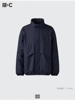 新品未使用 即完売 UNIQLO :C ライトウェイトスタンドブルゾン ネイビー
